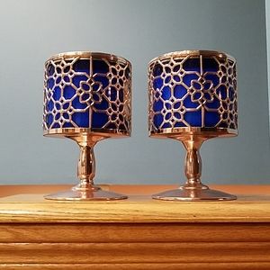 Candle holders and candles